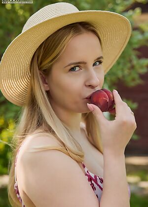 Pretty blonde strips