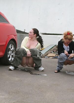A couple of squatted