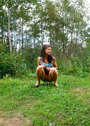 Cute babe forest