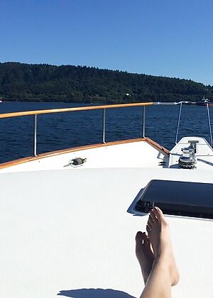 on a boat 
